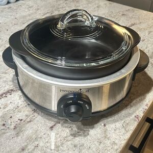 Pampered Chef Rockcrock Slow Cooker Set